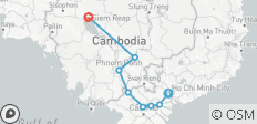 Aventura personalizada de 12 días en Vietnam y Camboya con salida diaria - 8 destinos