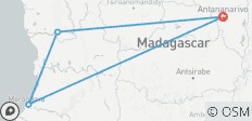7 jours Meilleur Tour de Madagascar avec Avenue des Baobabs et Lémurien (Guide Privé & Jeep) - 4 destinations