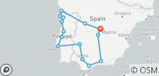 Entdecken Sie Kastilien, Galicien, Portugal & Andalusien - 11 Tage - 15 Destinationen