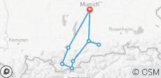 Munich Lakes Tour - Isar Cycle Route and Bavarian Lakes (8 Days) - 9 destinations
