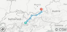 Carril bici Inn de St. Moritz (Paso de Maloja) a Rosenheim (9 días) - 8 destinos