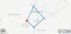 Rijnromantiek - Speyer, Heidelberg, Worms - 7 dagen (7 dagen) - 5 bestemmingen