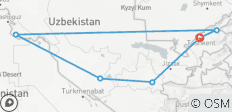 Discover Uzbekistan\'s Highlights 14 Days - 6 destinations