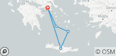 10 Day Tour in Milos, Santorini, Crete an Amazing Greek Islands Hopping Package. - 5 destinations