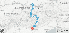 Via Claudia Augusta - De Füssen au lac de Garde - 24 destinations