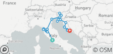 Premium Rome to Split - 20 destinations 