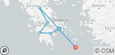 Circuit de groupe de 10 jours : Grèce antique et Santorin avec croisière sur le volcan - 6 destinations