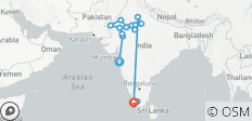 Circuit en Inde du Nord et du Sud au départ de Mumbai - 16 destinations