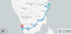 Experiencia en el sur de la India - 12 destinos