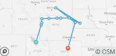 American Parks Trail (Classic, End Denver) - 13 destinations