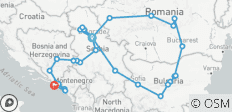 Petit groupe : Grand cercle des Balkans, 19 jours - 28 destinations