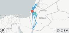 Bijbels Israël en Jordanië 7 dagen (single, 3* hotel) - 15 bestemmingen