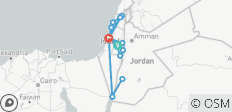 Bijbels Israël en Jordanië 7 dagen (2+Reizigers, 4* Hotel) - 17 bestemmingen