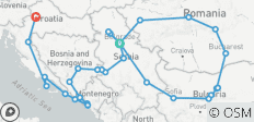 Grand cercle des Balkans 22 jours - 34 destinations
