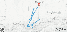 Munich Lakes Tour with Charm - Isar Cycle Path and Bavarian Lakes (7 Days) - 11 destinations