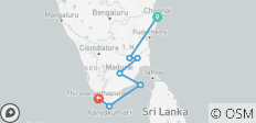 Visite des temples du Tamilnadu - un circuit économique - 7 destinations