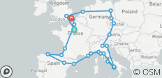 European Quest (Standard, Winter (jusqu\'à mars 27), Start Paris, Classic) - 29 destinations
