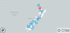 Die grosse Neuseeland Rundreise (17 Tage) in Ihrer Sprache geführt Christchurch-Auckland - 25 Destinationen 