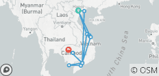 Ervaar twee culturen - Vietnam en Cambodja met een strandvakantie in Phan Thiet / Mui Ne of op Phu Quoc 21 dagen (incl. vlucht) (54 bestemmingen) - 18 bestemmingen