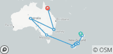 Reizen: de hoogtepunten van Australië en Nieuw-Zeeland National Geographic - 29 bestemmingen
