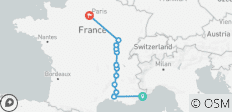  Burgundy &amp; Provence with 2 Nights in Nice &amp; 2 Nights in Paris (Northbound) - 12 destinations 