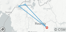 Circuito privado personalizado a Ruanda para ver gorilas con salida diaria - 4 destinos