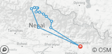 Annapurna Circuit and Tilicho Lake Trek - 13 destinations