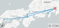 8 jours Top Japan Mini Group Tour avec 3&4 Stars Hotels, Max 6 People - 9 destinations