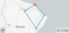 Meilleur circuit familial sur mesure à Oman, départ quotidien et voyage privé - 5 destinations