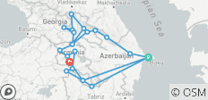 À travers la Caucasie- Salutations du balcon de l\'Europe (23 destinations) - 23 destinations