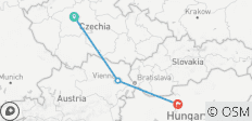  Journey to Prague, Vienna &amp; Budapest - 3 destinations 