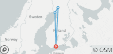 Aventure sur mesure de 7 jours en Finlande en Laponie - 4 destinations