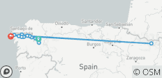 Französischer Jakobsweg von Sarria nach Finisterre (12 Tage) - 14 Destinationen