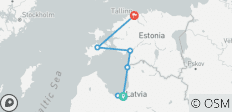 SelbstgefĂĽhrte Fahrradreise in Lettland und Estland (von Riga nach Tallinn) - 7 Destinationen