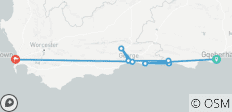 3 días por la ruta Jardín del Cabo exprés - oeste - alojamiento - 8 destinos