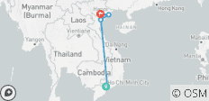 Vietnam auf einen Blick mit Ho Chi Minh, Mekong-Delta, Hanoi, Halong-Bucht, Tam Coc & Hanoi 7 Tage - 6 Destinationen