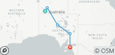 Excursión de 7 días de Uluru a Adelaida - 7 destinos