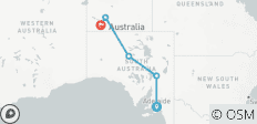 Excursión de 7 días de Adelaida a Uluru - 7 destinos