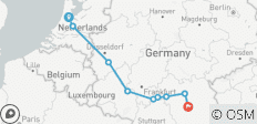  Drei Flüsse Kreuzfahrt (Amsterdam - Nürnberg) - 9 Destinationen 