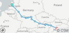  Quer durch Europa - Amsterdam/Budapest (Amsterdam - Budapest) (16 Destinationen) - 16 Destinationen 