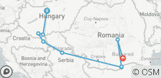 Balkanavontuur met Transsylvanië Boedapest → Boekarest (2027) - 9 bestemmingen