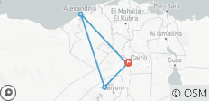 4 Tage ägyptische Magie: Entdecken Sie Kairo, Gizeh, Alexandria & Fayoum - 5 Destinationen