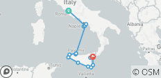 De hoogtepunten van Rome, Napels & Sicilië - 11 dagen - 17 bestemmingen