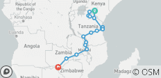 East Africa Explorer (Accommodated) - 24 days - 22 destinations