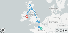  Prime France,England,Scotland,Ireland in 11 days - 15 destinations 