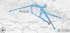 Manaslu Tsum Valley Trek 18 jours - 36 destinations