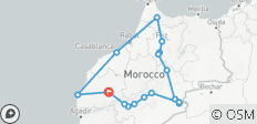 Aventura de 12 días a medida en Marruecos: De Marrakech a las Dunas del Desierto, Chefchaouen y fes - 17 destinos