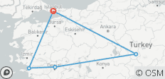  Die schönsten Landschaften der Türkei: von Istanbul zur Küste - 8 Tage - 5 Destinationen 