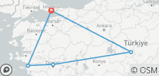 ab Istanbul zur Küste: Ein 8 Tage Abenteuer durch die schönsten Landschaften der Türkei - 5 Destinationen