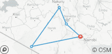 Ontdek \'s werelds meest betaalbare 5-daagse safari in het middensegment voor groepen vanuit Nairobi in Kenia - 5 bestemmingen
